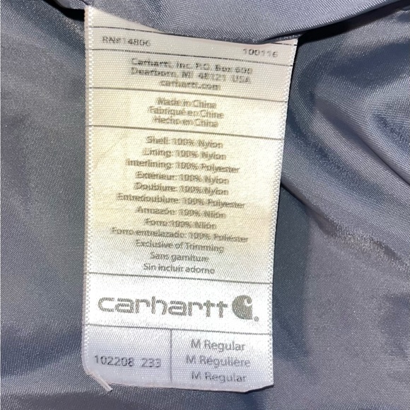 Carhartt Gilliam Puffer Jacket Insulated sz M - Picture 9 of 10